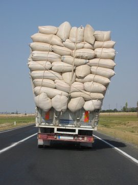 overloaded truck