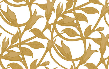 seamless leafy wallpaper pattern