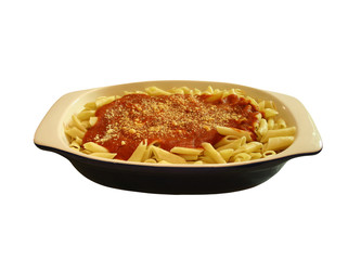 rigatoni and marinara