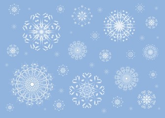 Naklejka premium christmas snowflakes