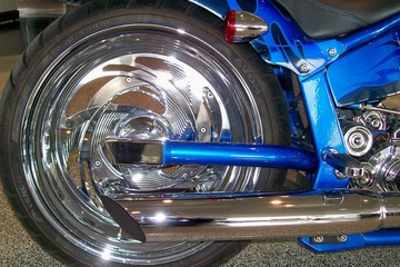 custom motorcycle wheel