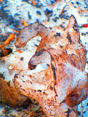 abstraction dirty snow