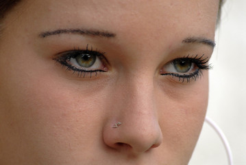 Naklejka premium regard d'adolescente