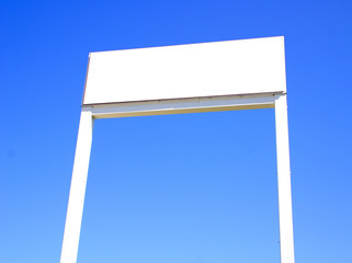 blank advertising space