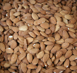 almonds background