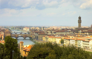 Obraz premium aerial view of florence's city, italy