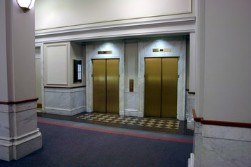 elevators in lobby