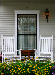porch and chairs