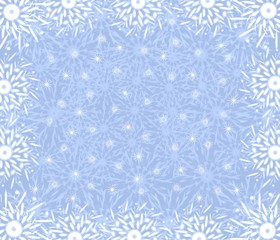 christmas fine blue frame