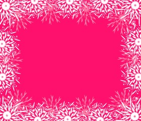 christmas rosy frame