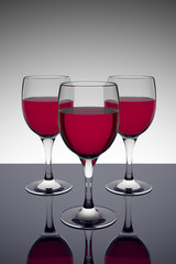 red wine glasses