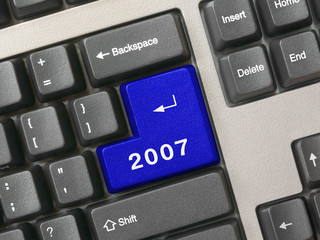 keyboard -  blue key 2007