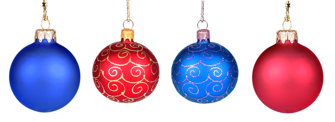 four christmas ornaments