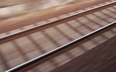 blurred railway