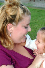 mom & daughter giggles