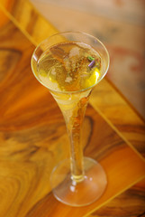 champagne in glass