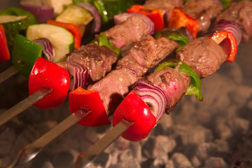 barbecue on skewers