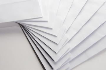 blank white envelopes