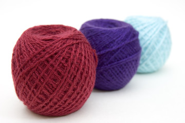 three wool balls