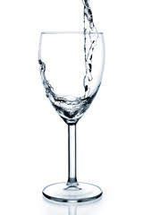 water in glass
