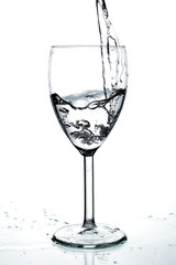 water in glass