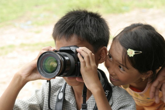 enfant photographe