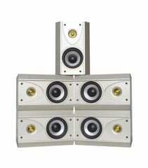 Fototapeta na wymiar loudspeakers system