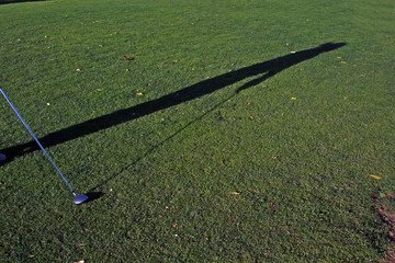 golfer shadow