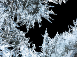 ice crystals - obrazy, fototapety, plakaty