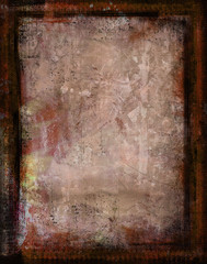 grunge border and background