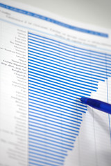 financial chart and report