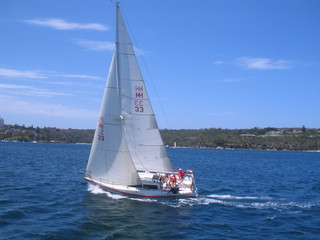 sailing on sydney harbour