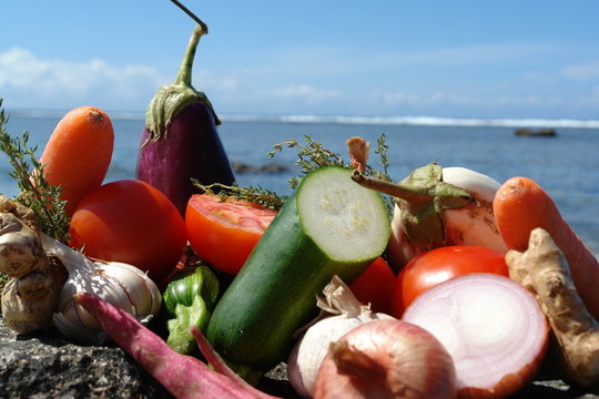 composition legumes au soleil