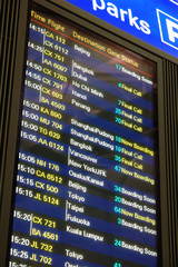 Obraz premium airport flight departure board