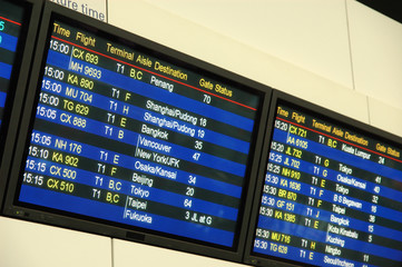 Fototapeta premium airport flight departure board