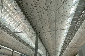 interior of modern international airport