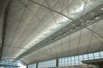 interior of modern international airport