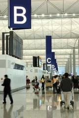 Crédence de cuisine en verre imprimé Aéroport scène d& 39 intérieur à l& 39 aéroport