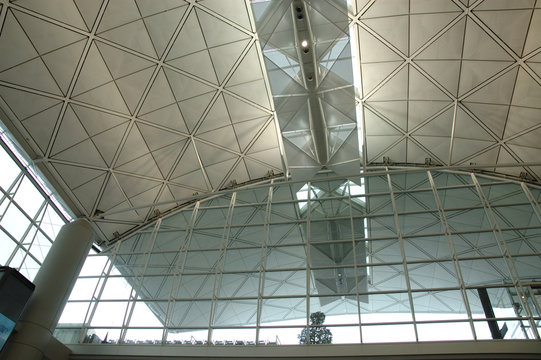interior of modern international airport