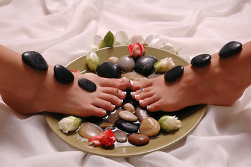 pampered mother and daughter