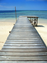 pier in sipadan island, sabah, malaysia