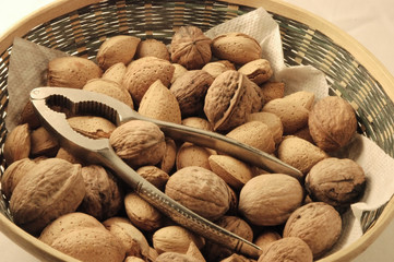 walnuts and nutcracker