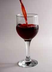 red wine glass