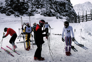 ski racers