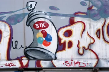 Poster Graffiti graffitis de train