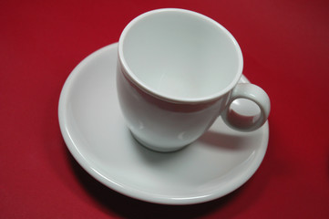 weisse kaffeetasse