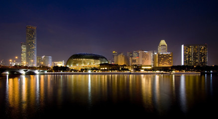 Naklejka premium singapore at night