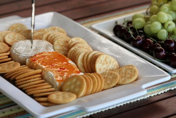 party cheese and fruit platter