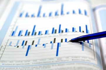 business and stock chart