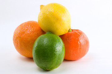 citrus pile of four
